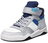 Geox J Perth Boy F, Zapatillas Niños, Lt Grey Lt Blue, 39 EU