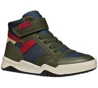 Geox J Perth Boy - Zapatillas Deportivas Militar/Azul Marino, Talla 36 EU, Military Navy, 36 EU