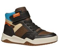 Geox J Perth Boy, Zapatillas, Marrón Lt Azul, 38 EU