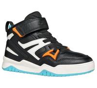 Geox J Perth Boy, Zapatillas, Negro, Naranja, 38 EU