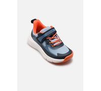 Geox Pro-Ran J65P7F - Zapatillas deportivas para niño, color azul marino y naranja, con cordones, ergonómicas, amortiguadas, Azul Marino Naranja, 29 EU