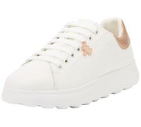 Geox J PUFFYPOP Girl A Sneaker, White/LT Rose, 37 EU