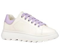 Geox J PUFFYPOP Girl A Sneaker, White/Lilac, 34 EU