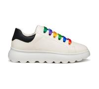 Geox J Puffypop Girl, Zapatillas, White Multicolor, 28 EU