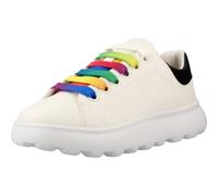 Geox J Puffypop Girl, Zapatillas, White Multicolor, 37 EU