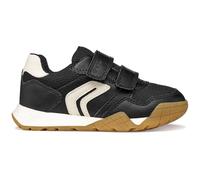 Geox J RANN-E Boy A Zapatillas Deportivas, Black/LT Marfil, Talla 30 EU
