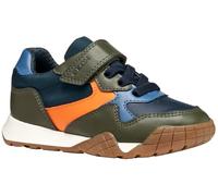 Geox J RANN-E Boy - Zapatillas Deportivas Militares/Naranjas, Talla 35 EU, Naranja Militar., 35 EU