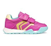Geox J RANN-E Girl A Sneaker, Fucsia/LT Yellow, Talla 28 EU
