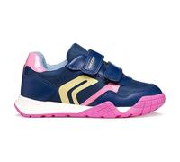 Geox J RANN-E Girl A Zapatillas Deportivas DK Royal/Pink, Talla 30 EU