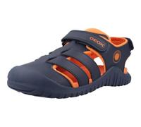 Geox J S. FUSBETTO PRO BO Sandal, azul marino/naranja, talla 34 EU