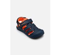 Geox J S. FUSBETTO PRO BO Sandal, azul marino/naranja, 28 EU