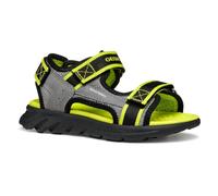 Geox J Sandal AIRADYUM BO, Sandalia, Grey/Lime, 33 EU