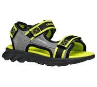 Geox J Sandal AIRADYUM BO, Sandalia, Grey/Lime, 36 EU
