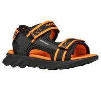 Geox J Sandal Airadyum Bo, Sandalia, Negro, Naranja, 38 EU