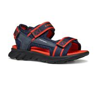 Geox - J SANDAL AIRADYUM BO, Sandalia Niños, Navy/Red,