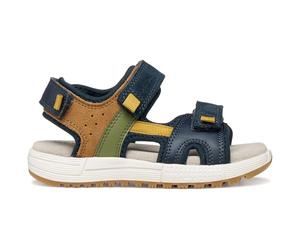 Geox J Sandal Alben Boy A, Sandalia, Azul Marino, 39 EU