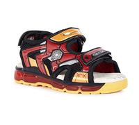 Geox J SANDAL ANDROID BOY, Sandalia para Niños, BLACK/RED, 33 EU