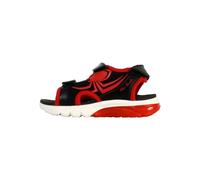 Geox - J SANDAL CIBERDRON B, Sandalia Niños, Black/Red,
