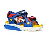 Geox - J SANDAL CIBERDRON B, Sandalia Niños, Royal/Red,