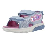 Geox - J SANDAL CIBERDRON G, Sandalia Niñas, Sky/Fuchsia,