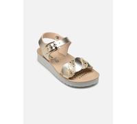 Geox - J SANDAL COSTAREI GI, Sandalia Niñas, Platinum,