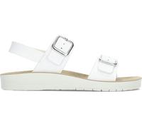 Geox J Sandal Costarei Gi, Sandalia Mujer, White, 48 EU
