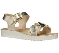 Geox - J SANDAL COSTAREI GI, Sandalia Niñas, Platinum,