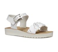 Geox - J SANDAL COSTAREI GI, Sandalia Niñas, White,