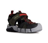 Geox J Sandal Dynomix Boy, Sandalia, Rojo Militar, 31 EU