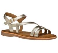 Geox J Sandal EOLIE Girl, Sandalia, Platinum, 39 EU