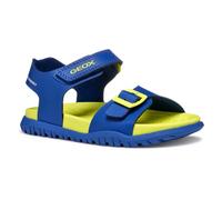 Geox - J SANDAL FUSBETTO BO, Sandalia Niños, Royal/Fluo Yellow,