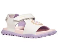 Geox J Sandal Fusbetto Gi, Sandalia, Blanco/Morado, 35 EU