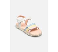 Geox - J SANDAL HAITI GIRL, Sandalia Niñas, White/Multicolor,