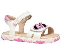 Geox - J SANDAL HAITI GIRL, Sandalia Niñas, White/Dk Pink,