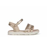 Geox J Sandal Haiti Girl, Sandalias para Niña, Platino (Platinum), 30 EU