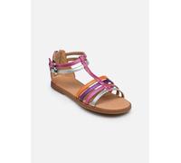 Geox J Karly Girl Sandalia, fucsia/plata, talla 33 EU