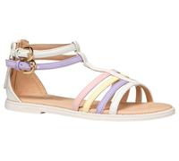 Geox J Sandal Karly Girl, Sandalia, White/Lilac, 29 EU