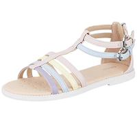 Geox J SANDAL KARLY GIRL, Sandalia para Niñas, LT ROSE/MULTICOLOR, 41 EU