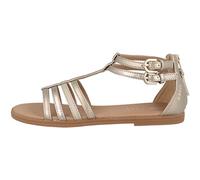 Geox J SANDAL KARLY GIRL, Sandalia para Niñas, PLATINUM, 35 EU