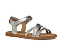Geox J Sandal Karly Girl, Sandalia, Silver, 33 EU