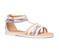 Geox J Sandal Karly Girl, Sandalia, White/Lilac, 39 EU