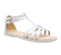Geox J Sandal Karly Girl, Sandalias para Niña, Blanco (White), 41 EU