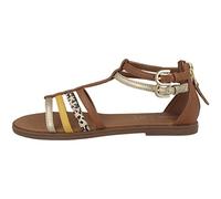 Geox J Sandal Karly Girl, Sandalias para Niña, Marrón (Caramel) , 30 EU