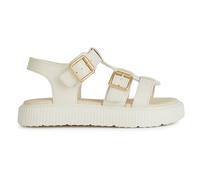 Geox J Sandal Kodette Gir, Sandalia Mujer, Ivory, 39 EU
