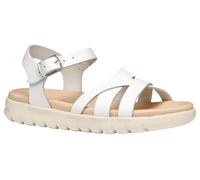 Geox - J SANDAL SOLEIMA GIR, Sandalia Niñas, White,