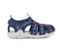 Geox J Sandal Whinberry G, Sandalia Mujer, Azul Marino, Fucsia, 37 EU