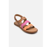 Geox J Karly Girl Sandal, Cognac/Fuchsia, 37 EU