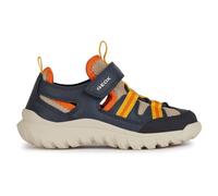 Geox J Simbyos Boy A, Zapatillas, Azul Beige, 33 EU