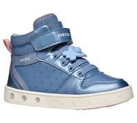 Geox J Skylin Girl B, Zapatillas, DK Sky/LT Coral, 32 EU