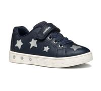 Geox J Skylin Girl B, Zapatillas, Navy/Silver, 32 EU